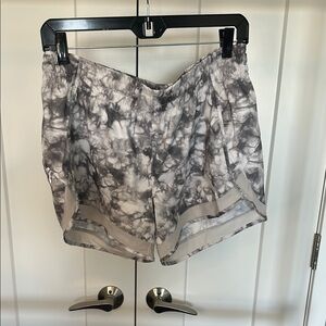 Athleta Tie Dye Mesh Racer Run Shorts